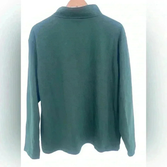 Champion Men’s 49ers Green 1/4 Button Pullover Size Large - Picture 2 of 7